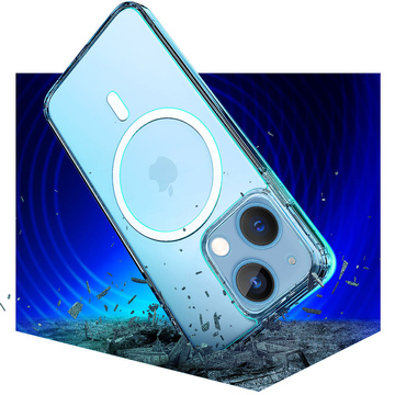 Etui wzmocnione ochronne 3mk MagCase clear case do MagSafe do Apple iPhone 14 
