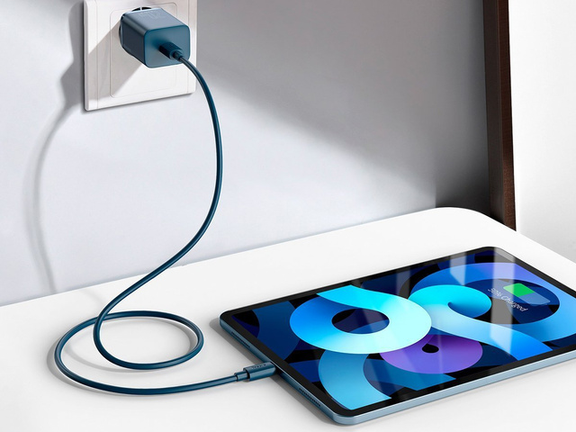Настінний зарядний пристрій Baseus PD 20 Вт USB-C Type C – кабель Lightning Blue