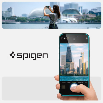 2x Загартоване скло для iPhone 15 Spigen Glas.TR "EZ FIT" Прозоре
