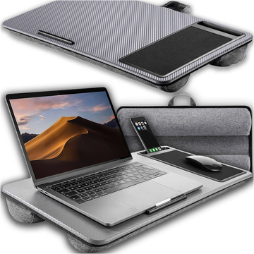 Laptop table stand phone holder mouse pad for bed Alogy portable desk with pillows