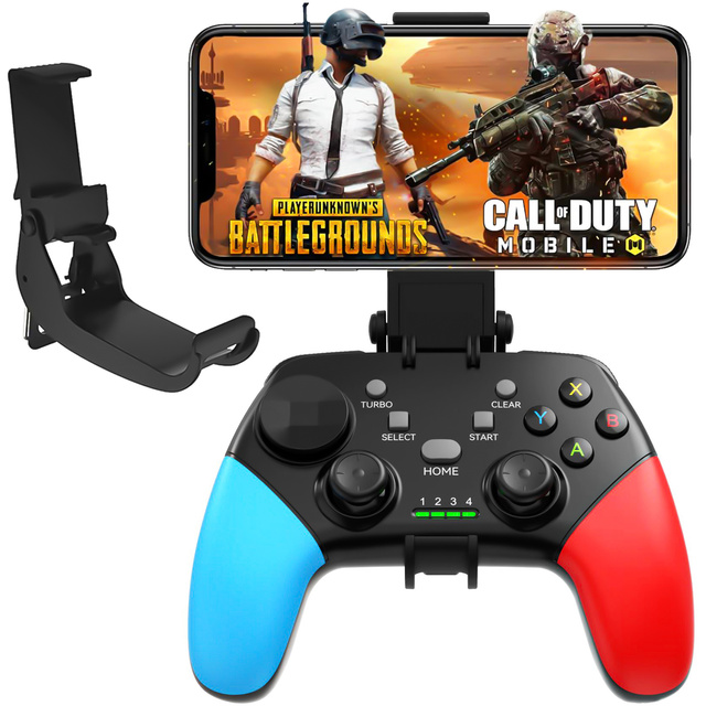 Геймпад Pad Бездротовий Bluetooth Alogy Ігровий контролер Тримач телефону Android iOS PS3 PS4 ПК TV Nintendo Перемикач Джойстик Чорний