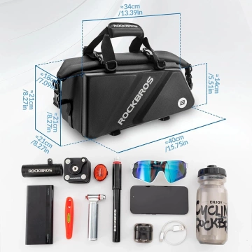 Rockbros 30140090001 bike bag for trunk 11.6l - black