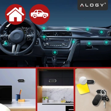 Alogy Magnetic Car Holder Universal for Phone on the Cockpit for the Board Black
