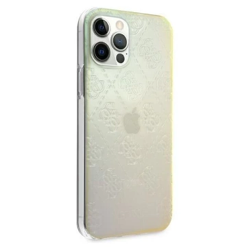 Guess GUHCP12M3D4GIRBL iPhone 12/12 Pro 6,1" opalowy/iridescent hardcase 4G 3D Pattern Collection