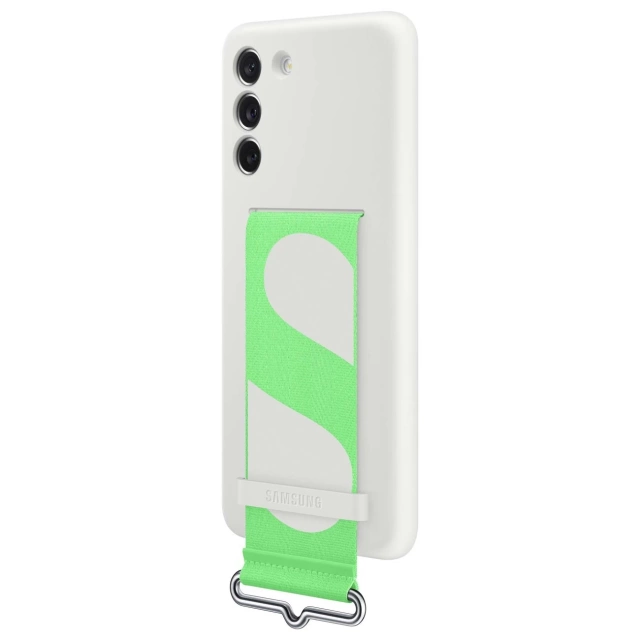 Samsung řemínek silikonový kryt pouzdro kryt pro samsung galaxy s21 fe bílý (ef-gg990twe)