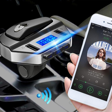 Car FM Transmitter Bluetooth 5.0 V6 Wireless Earphone