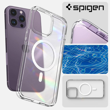 Чохол для iPhone 15 Pro Max Spigen Ultra Hybrid MagFit for MagSafe Protective Phone Cover White Glass