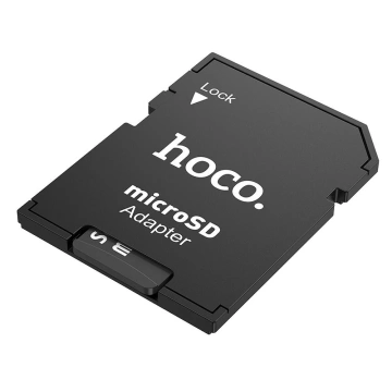 Adaptér paměťových karet HOCO SD HB22 Univerzální MicroSD na SD kartu, černý