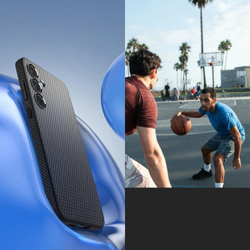 Чохол для Samsung Galaxy A35 5G Spigen Liquid Air Case matte black back cover Matte Black Glass