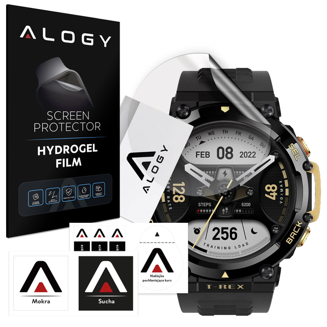 2x Alogy Hydrogel Hydrogel Protective Film for Smartwatch for Xiaomi AmazFit T-Rex 2