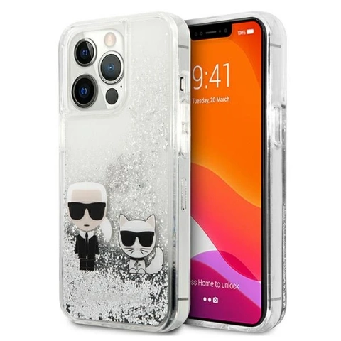 Чохол Etui Karl Lagerfeld KLHCP13XGKCS для iPhone 13 Pro Max 6,7" Liquid Glitter Karl