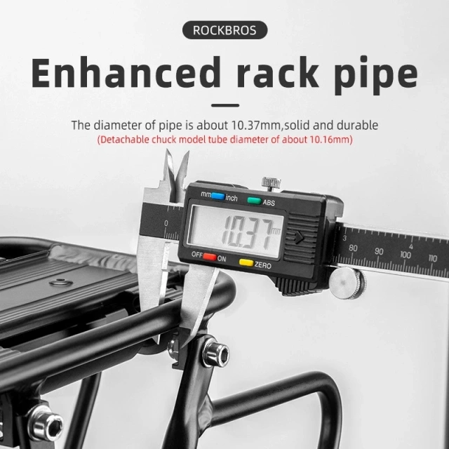 Rockbros 33210004001 bicycle rack with shelf - black