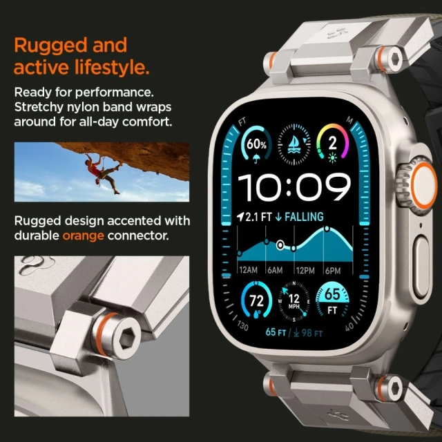 Spigen DuraPro Armor Military Strap Grün für Apple Watch (42/44/45/46/49 mm)