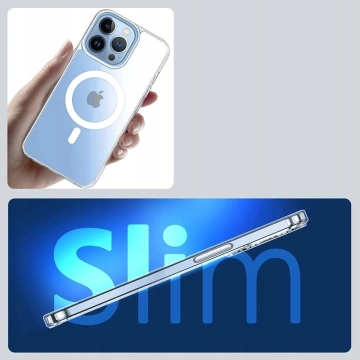 Etui Flexair Hybrid MagSafe für Apple iPhone 14 Pro Clear