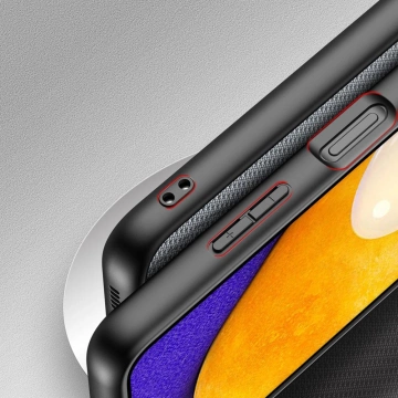 Чохол Dux Ducis Fino покритий нейлоновим матеріалом Samsung Galaxy A03s сірий