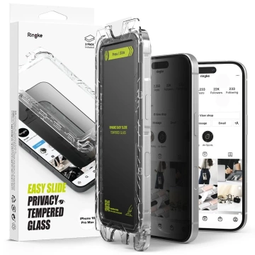 Ringke Easy Slide 2 balení iPhone 16 Pro Max Privacy Glass