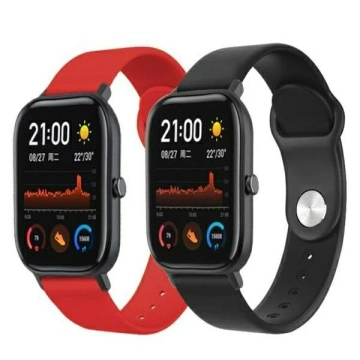 Smartwatch strap Everyday universal strap for 22mm red/red C-12