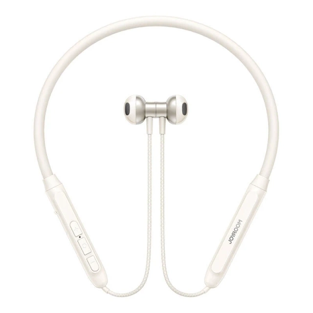 Joyroom JR-D8 Nackenbügel-Kopfhörer, kabellos, Cremeweiß, Bluetooth 5.4