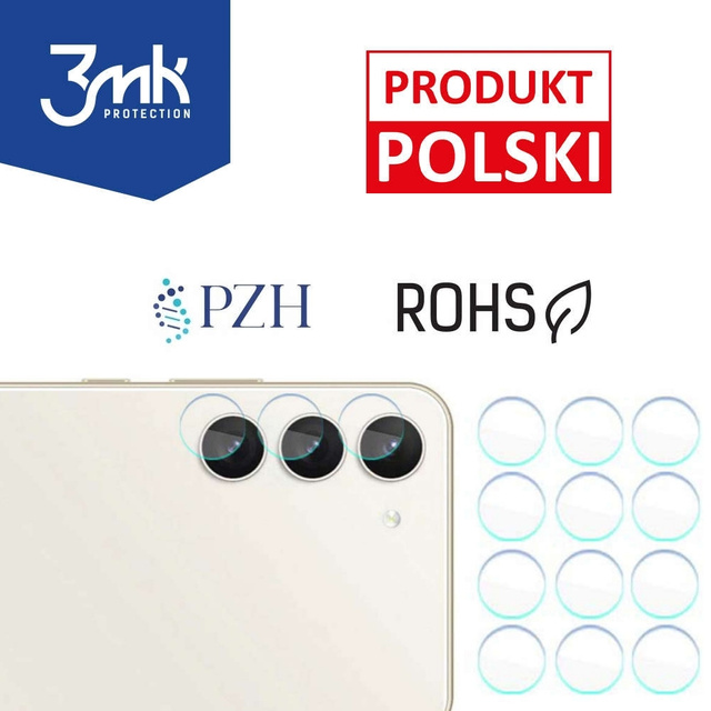 Glass Camera Protector x4 3mk ochrana objektivu pro Samsung Galaxy S23 Plus