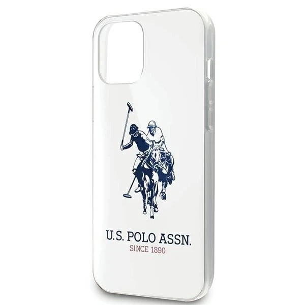 US Polo USHCP12MTPUHRWH iPhone 12/12 Pro 6,1" bílá/bílá lesklé velké logo