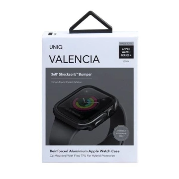 Pouzdro UNIQ pro Valencia Apple Watch Series 4/5/6 / SE 40mm. šedá / bronzově šedá