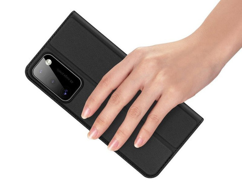 Etui ochronne z klapką Dux Ducis Skin skórzane do Samsung Galaxy A41 Czarne