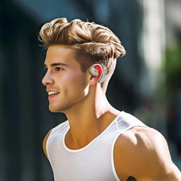 HOCO EA1 TWS Kabellose Bluetooth-Kopfhörer – Grau mit Ladeetui