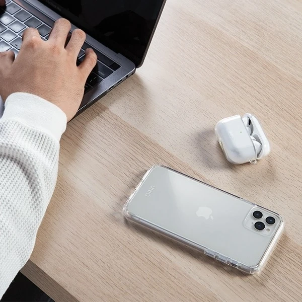 Etui ochronne na słuchawki UNIQ etui Glase do Apple AirPods Pro clear