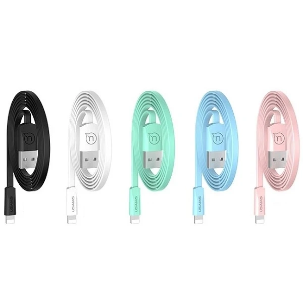 USAMS U2 Lightning flat cable 1.2m white