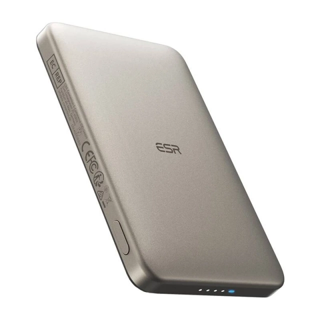 ESR Qi2 MagSlim 5000mAh 15W Magnetische Powerbank Sand