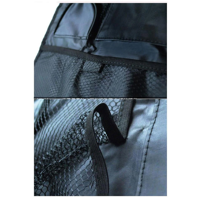 Car organizer for the car seat protector cover for the car black