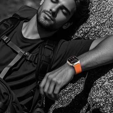 Pasek Tech-Protect Nylon Clasp Apple Watch 44–49 mm Pomarańczowy