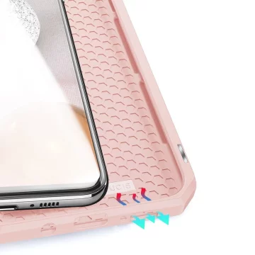 Pouzdro DUX DUCIS Skin X s flipovým krytem pro Samsung Galaxy A42 5G růžová