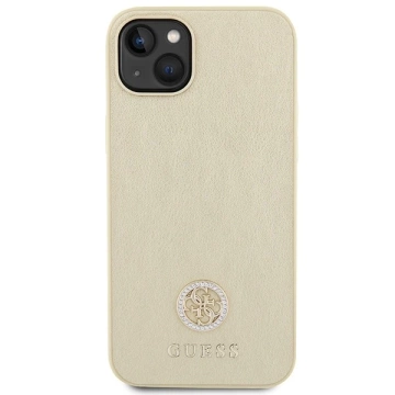 Etui Guess GUHCP15MPS4DGPD na iPhone 15 Plus 6,7" pevný obal Strass Metal Logo złoty/zlatý