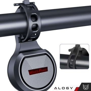 Elektrický zvonek 2v1 cykloalarm Alogy Waterproof Electric Bell na vodotěsné kolo černý