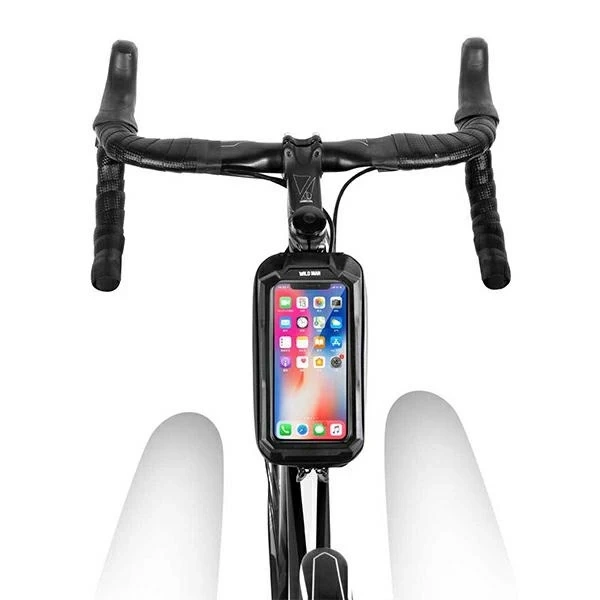 Puzdro/držiak na bicykel WILDMAN XS2 rámová taška čierna/čierna