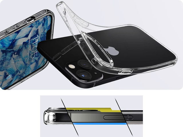 Обувь Spigen Liquid Crystal для Apple iPhone 13 Crystal Clear