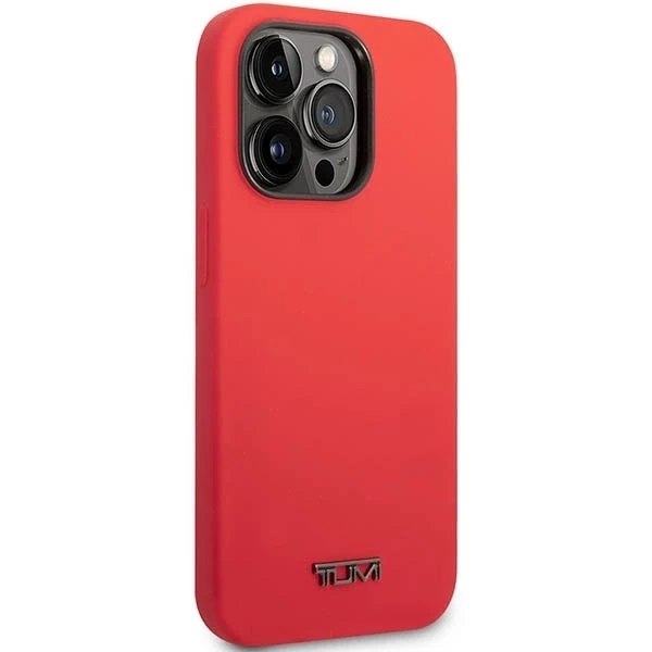 Tumi Liquid Silicone Hardcase für iPhone 14 Pro rot/rot