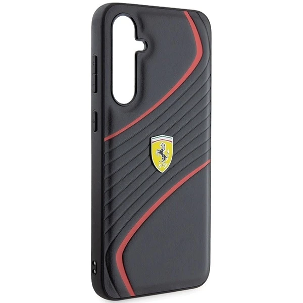 Etui Ferrari FEHCS23FEPTWK do Samsung Galaxy S23 FE S711 czarny/black hardcase Twist Metal Logo