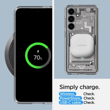 Etui Spigen Ultra Hybrid für Samsung Galaxy S24 Zero One Weiß