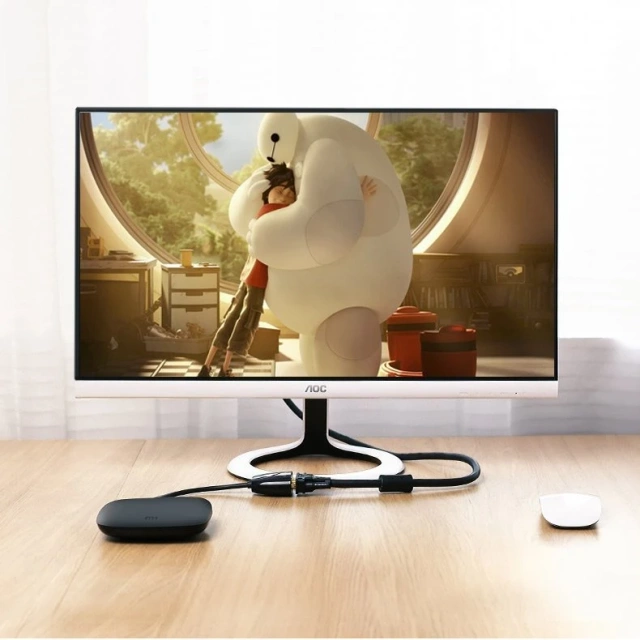 Кабель UGREEN кабельний адаптер односпрямований перехідник з HDMI (штекер) на VGA (гніздо) FHD чорний (MM105 40253)