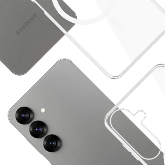 Чохол для Samsung Galaxy S25 3mk Clear MagCase MagSafe Transparent