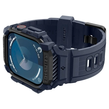 CASE WITH STRAP FOR APPLE WATCH 10 (46MM) NAVY BLUE SPIGEN RUGGED ARMOR PRO