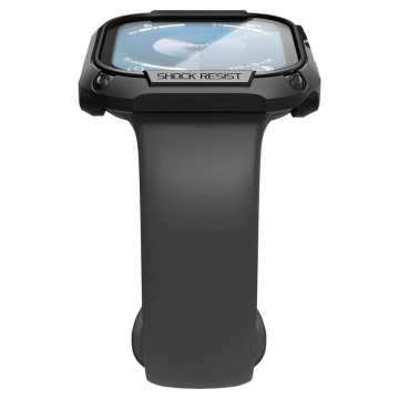 ЧОХОЛ ДЛЯ APPLE WATCH 10 (46MM) ЧОРНИЙ SPIGEN TOUGH ARMOR ЗАГАРТОВАНОГО СКЛА