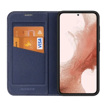 Dux Ducis Skin X2 Schutzhülle für Samsung Galaxy S23 Flip Cover Wallet Stand blau
