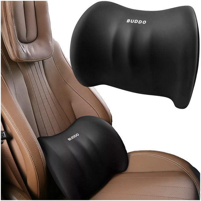 Alogy Car Pillow Back Lumbar Support Memory Foam Black