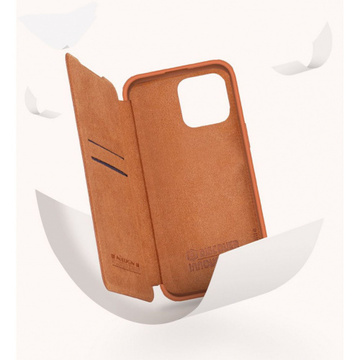 Kožené puzdro Nillkin Qin Pro pre iPhone 14 Pro Max (čierne)