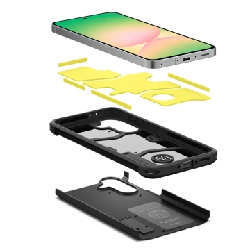 Protective case for Samsung Galaxy A56 5G Spigen Tough Armor black Black