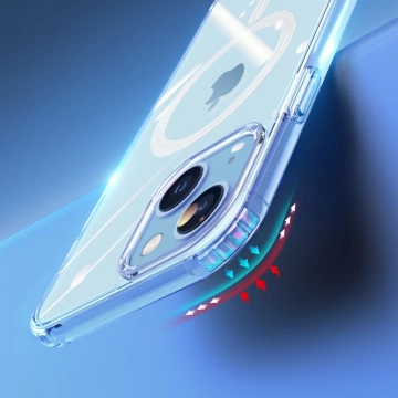 Dux Ducis Clin magnetické puzdro pre iPhone 14 Plus kompatibilné s MagSafe transparentné
