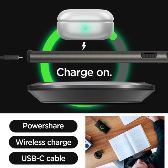 Etui Spigen Neo Hybrid für Samsung Galaxy S24 Ultra Gunmetal